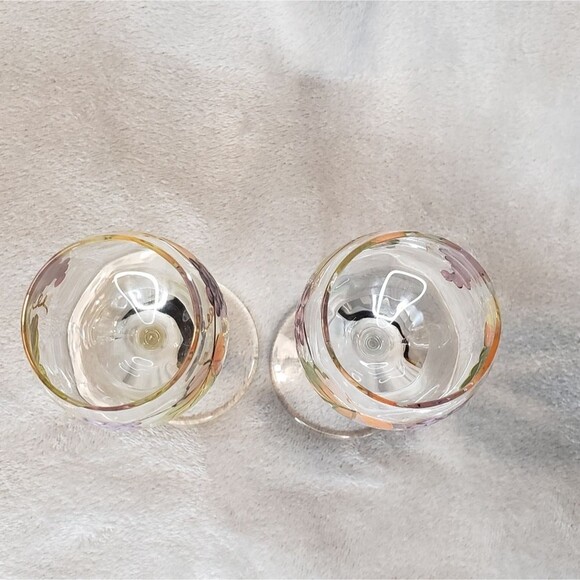 Hand Painted Wine Glasses, set of 2 - Picture 7 of 9